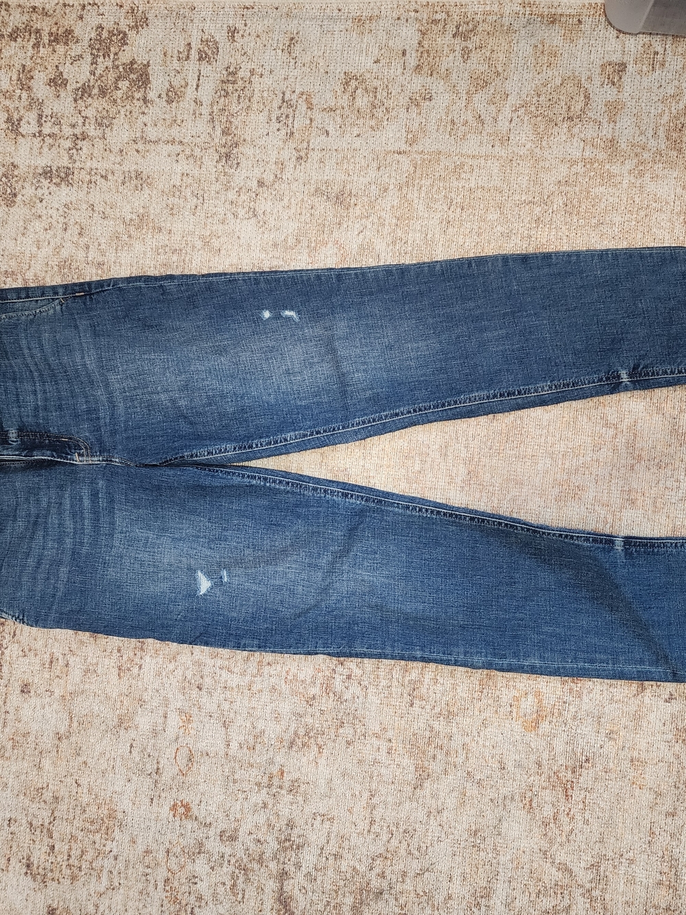 Women's Skinny Jeans in Dark Blue Stretch Denim